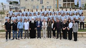 הרצוג וחברי המכינה, צילום: באדיבות מכינת כרם אל